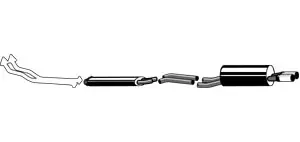 Simons Uitlaatsysteem vanaf originele voorpijp: alu quality BMW 5-serie (E28) 1981- Koop Online