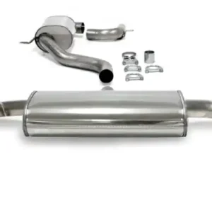 RVS Uitlaatsysteem duplex vanaf katalysator: rvs Volkswagen Golf VI GTI 2009- Gecertificeerd