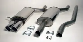 Uitverkoop Simons Uitlaatsysteem vanaf katalysator/flexibel-deel: rvs Audi A4 Quattro (B5) 1994-