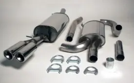 Premium Simons Uitlaatsysteem vanaf katalysator/flexibel-deel: rvs Audi A4 (B5) 1994-