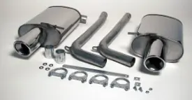 Simons einddemper duplex: rvs Audi A4 Quattro (B6) 2001-2005 Seizoensaanbieding