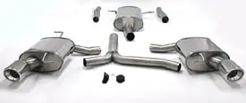 Simons Uitlaatsysteem duplex vanaf downpipe: rvs Audi A4 (B8) 2008- Topkwaliteit