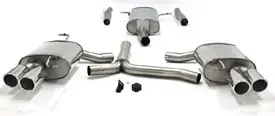 Groothandel Simons Uitlaatsysteem duplex vanaf downpipe: rvs Audi A4 Quattro (B8) 2008-