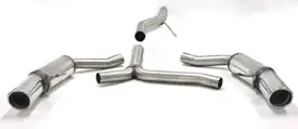 Simons Uitlaatsysteem duplex vanaf downpipe: rvs Audi A5 Flitsaanbieding