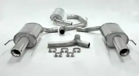 Bestel Nu Simons Uitlaatsysteem duplex vanaf kat./flexibel deel: rvs Saab 9-3 2.8T / 2.0T Aero (YS3F) 2002-