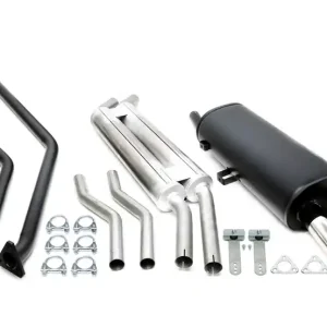 Finale Uitverkoop Compleet Uitlaatsysteem incl. voorpijp: alu quality BMW 6-cil zonder kat (E30) 1982-