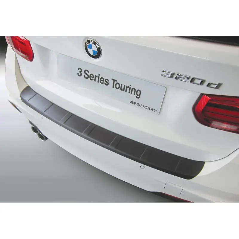 ABS Achterbumper beschermlijst BMW 3-Serie F31 Touring 2012-2019 'M-Sport' 'Ribbed' Zwart Seizoensaanbieding