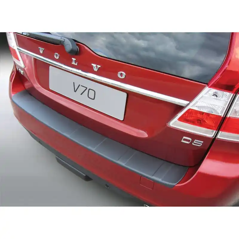 ABS Achterbumper beschermlijst Volvo V70 2013-2016 (excl. XC70) 'Ribbed' Zwart Lage Kosten