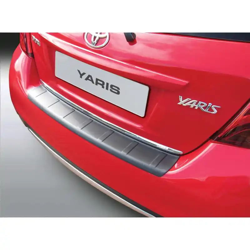 ABS Achterbumper beschermlijst Toyota Yaris 3/5 deurs 2014-2017 'Ribbed' Zwart Shop Nu