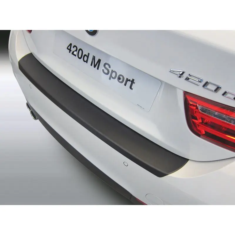ABS Achterbumper beschermlijst BMW 4-Serie F36 Gran Coupe 4/2014- 'M-Sport' Zwart Beperkte Voorraad