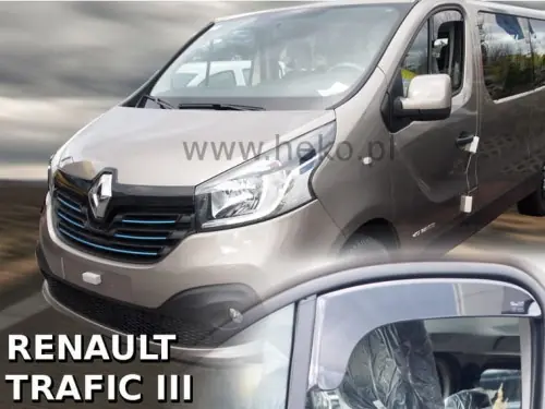 Uitverkoop Zijwindschermen voorramen Renault Trafic III 2014- verkorte versie
