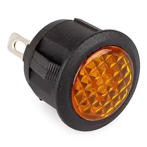 Oranje LED dashboard verlichting, 12V diameter 20mm Gratis Retour