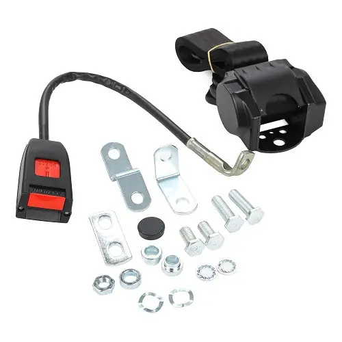 Flitsaanbieding Securon frontriem zwart 4 punten - (Extra lang)