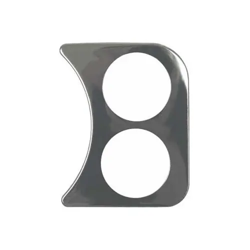 Rechte verchroomde manometerhouder 2 x 52 mm voor Kever 58-> Premium