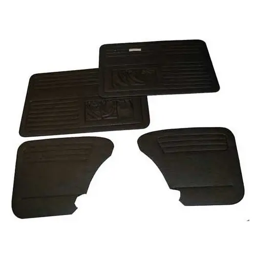 Set van 4 TMI zwarte vinyl deurpanelen voor Volkswagen Kever Sedan 67 ->77 Gratis Verzending