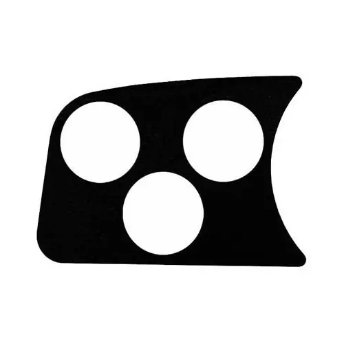 Zwarte linker manometerhouder 3 x 52 mm voor Kever 58-> Nieuwe Collectie