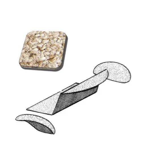 Alleen Vandaag Kofferbak tapijt beige "oatmeal" voor VW Beetle Sedan 54 ->57