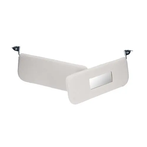 Paar witte reliëf zonnekleppen voor 2CV vóór 1970 Veilige Betaling