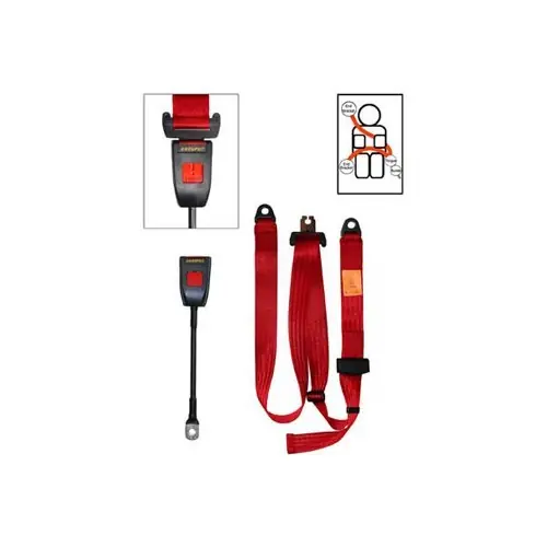 Securon 3 punts rode frontriem - Groothandel