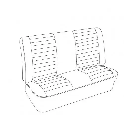 3/4 vinyl reliëf stoelhoezen voor Combi Bay Window 74 ->79 Lage Prijs