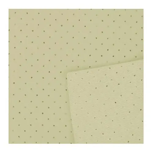 Geperforeerde Ivory vinyl dakliner - Per meter Modern