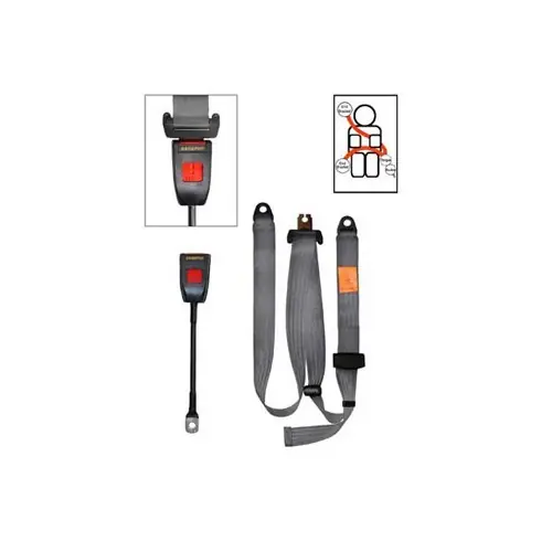 Shop Nu SECURON Grijs 3-punts frontale gordel met stang