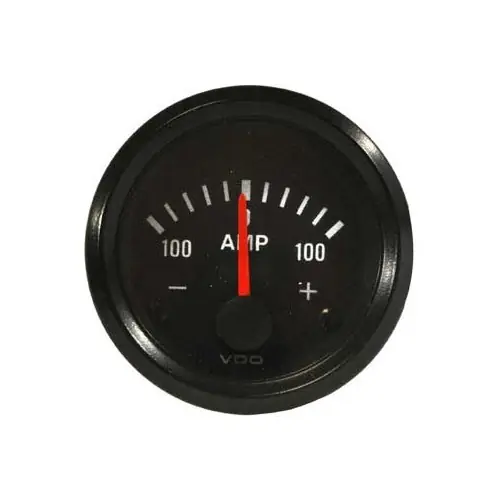 Finale Uitverkoop Ampèremeter VDO zwart 100-0-100A - Diameter 52mm