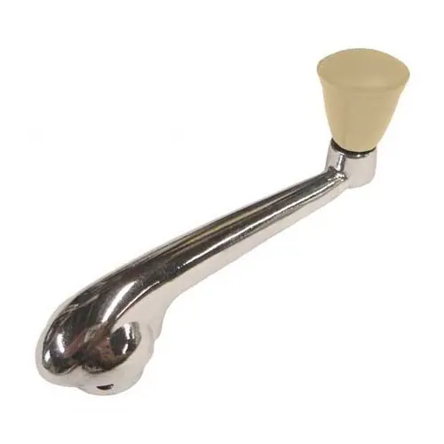 Raamzwengel chroom en ivoorkleurige knop voor Kever 56 ->66 Gecertificeerd