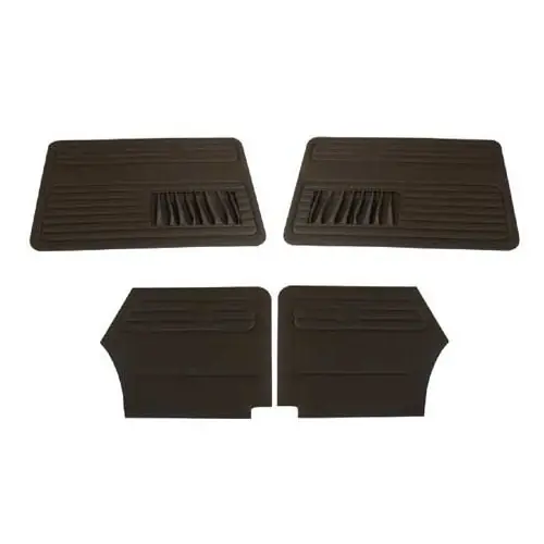 Aanbieding Deurpanelen TMI ZWART voor Volkswagen Kever Cabrio 67 ->72 - 4 stuks
