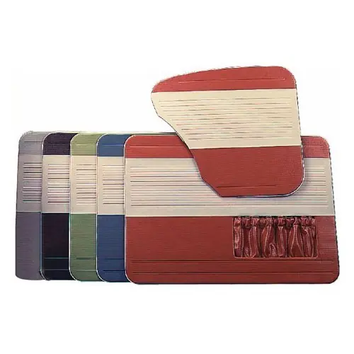 Gereduceerde Prijs TMI "Authentic" deurpanelen in tweekleurig vinyl, kleuren nader te bepalen voor Volkswagen Kever Cabriolet (08/1972-01/1980)