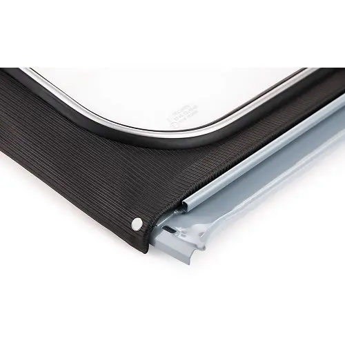 Antraciet soft top voor 2CV Sedan (09/1957-07/1990) - verstevigde stof Hoge Kwaliteit