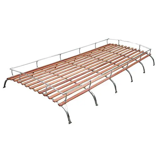 Bestel Nu Lange dakdrager voor VOLKSWAGEN Combi Split Brazil (1957-1975) - 6 roestvrijstalen ringen