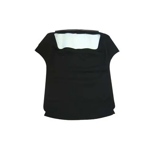 Zwarte Stayfast® Alpaca kap voor BMW E30 (1987-1993) - PVC achterruit Betrouwbaar