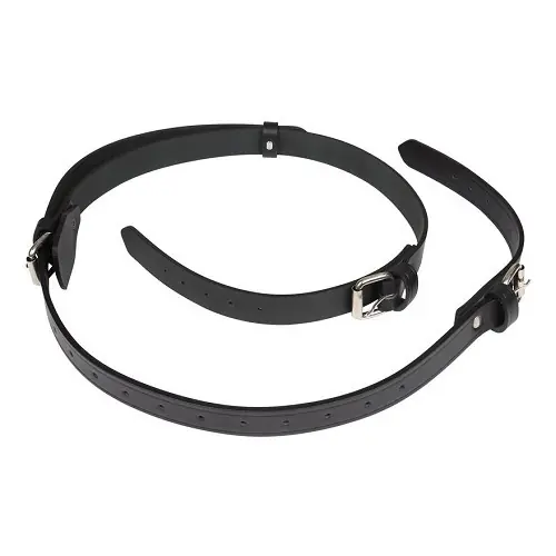 Zwart lederen riemen voor Porsche 356 Pre-A, A, B en C bagagedragers (1950-1965) Veilige Betaling