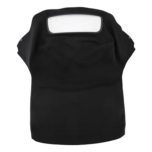 Zwarte akoestische Twillfast Alpaca kap RPC origineel type voor MINI II R52 Cabrio (11/2002-07/2008) - ruit met ontdooifunctie Garantie Inbegrepen