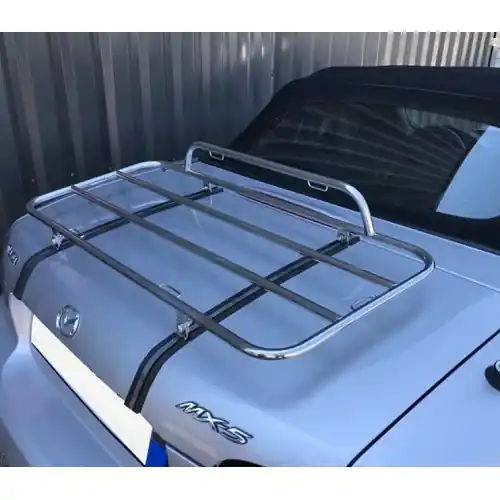 Zomer bagagerek in gepolijst roestvrij staal voor Mazda MX5 cabriolet NC Authentiek