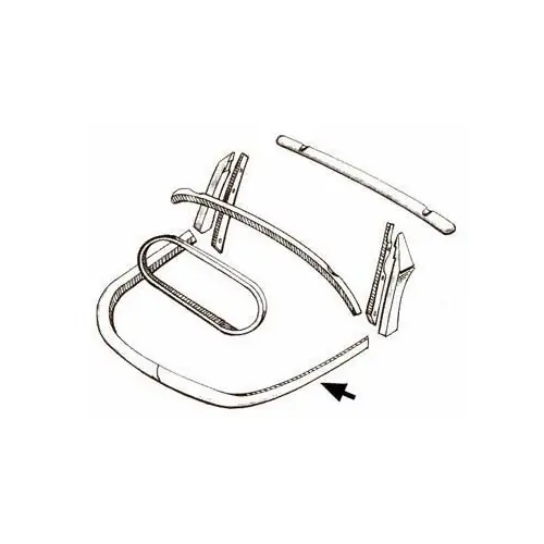 Professioneel Houten achterruitbekleding 3 stuks voor Kever Cabrio ->67