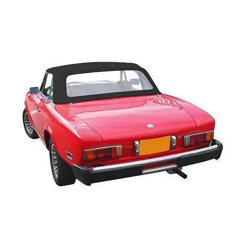 Zwarte alpaca motorkap voor Fiat 124 CS1 (1966-1979) Exclusief