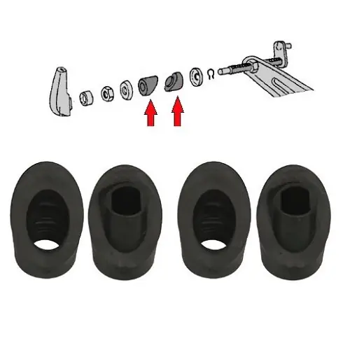 Ruitenwisserarm pakkingen voor Volkswagen Kever 49 -> 07/57 - set van 4 Korting