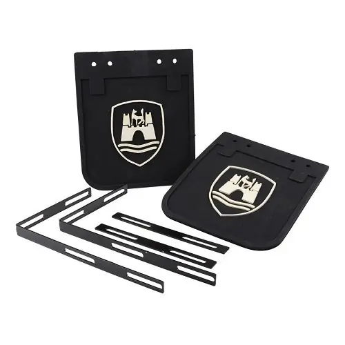 Rechtstreeks Van De Fabrikant Zwarte WOLFSBURG achterspatborden voor VOLKSWAGEN Combi Split (07/1967)