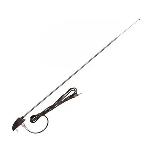 Verchroomde antenne van de vleugel, 1-punts zwarte basis, voor Kever & Combi Lage Prijs