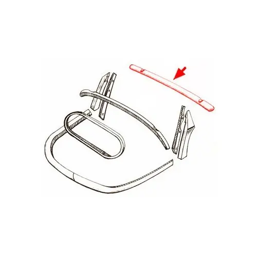 Premium Houten voorkuip op voorruit voor VW Kever cabriolet 1950->1957