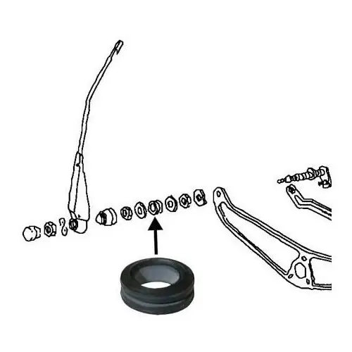 Dagaanbieding Ruitenwisserasafdichting voor VOLKSWAGEN Kever en Combi (1970-)