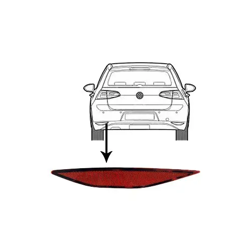 Op = Op Reflector links achter voor Volkswagen Golf 7 (2012-2017)