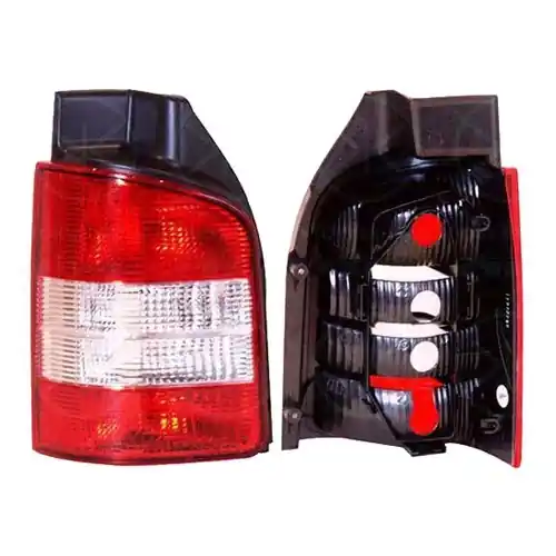 Dagaanbieding Achterlicht links rood en wit voor VOLKSWAGEN Transporter T5 met dubbele deuren (2003-2009)