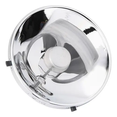 Chroom H4 koplampvoet voor Porsche 911 type F, G en 912 (1965-1989) Populair