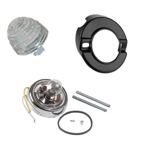 Complete richtingaanwijzer rechtsvoor voor Porsche 356 (1958-1961) - wit Budget