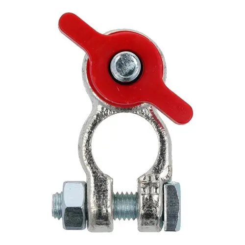 Messing vertinde accuklem - Rode vlinder ( ) M8 Gecertificeerd