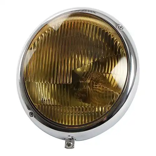 Chromen koplamp compleet met geel glas voor VOLKSWAGEN Kever tot 1967 Bulkbestelling