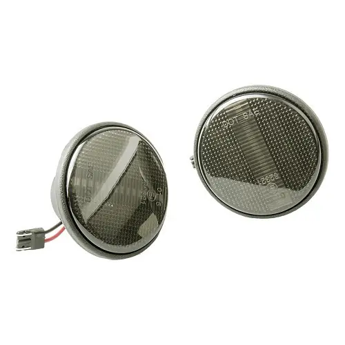 Bestel Nu Gerookte LED knipperlichtversterkers met zwarte randen voor Mazda MX5 NC en NCFL (2005-2014)